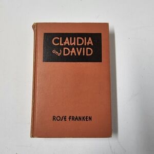 Claudia and David by Rose Franken – 1946 Vintage Leatherette Hardcover